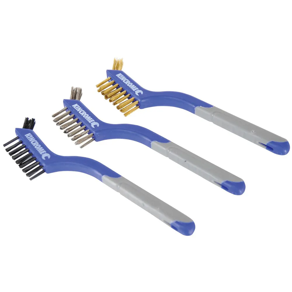 KINCROME 175mm Hand Wire Brush Set - 3 Piece