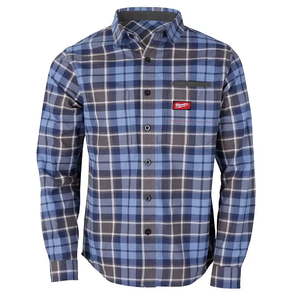 MILWAUKEE Gridiron Flannel Shirt Blue