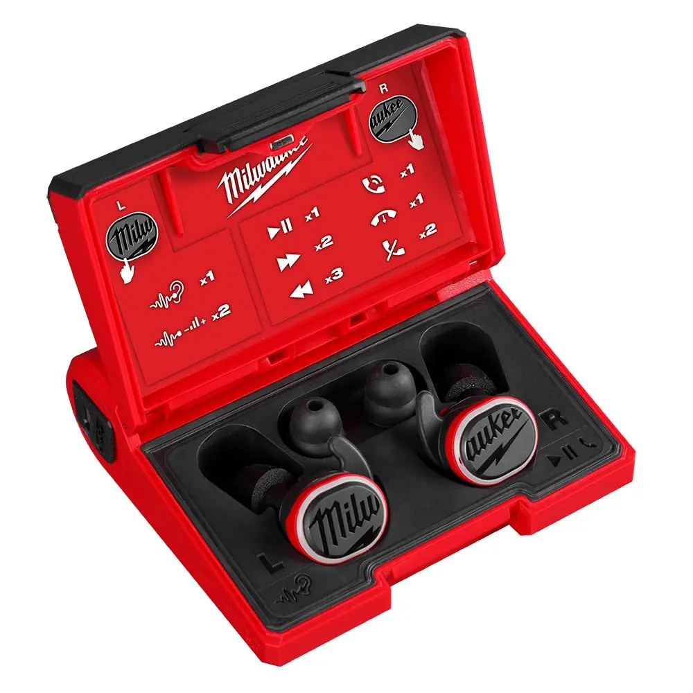 MILWAUKEE 3.0Ah REDLITHIUM USB Bluetooth Headphones Kit L4RLEPB301