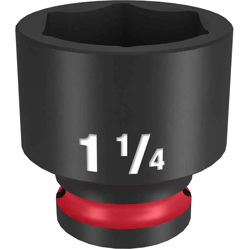 MILWAUKEE SHOCKWAVE 1/2" Drive 1-1/4" Standard 6 Point Impact Socket 49666214