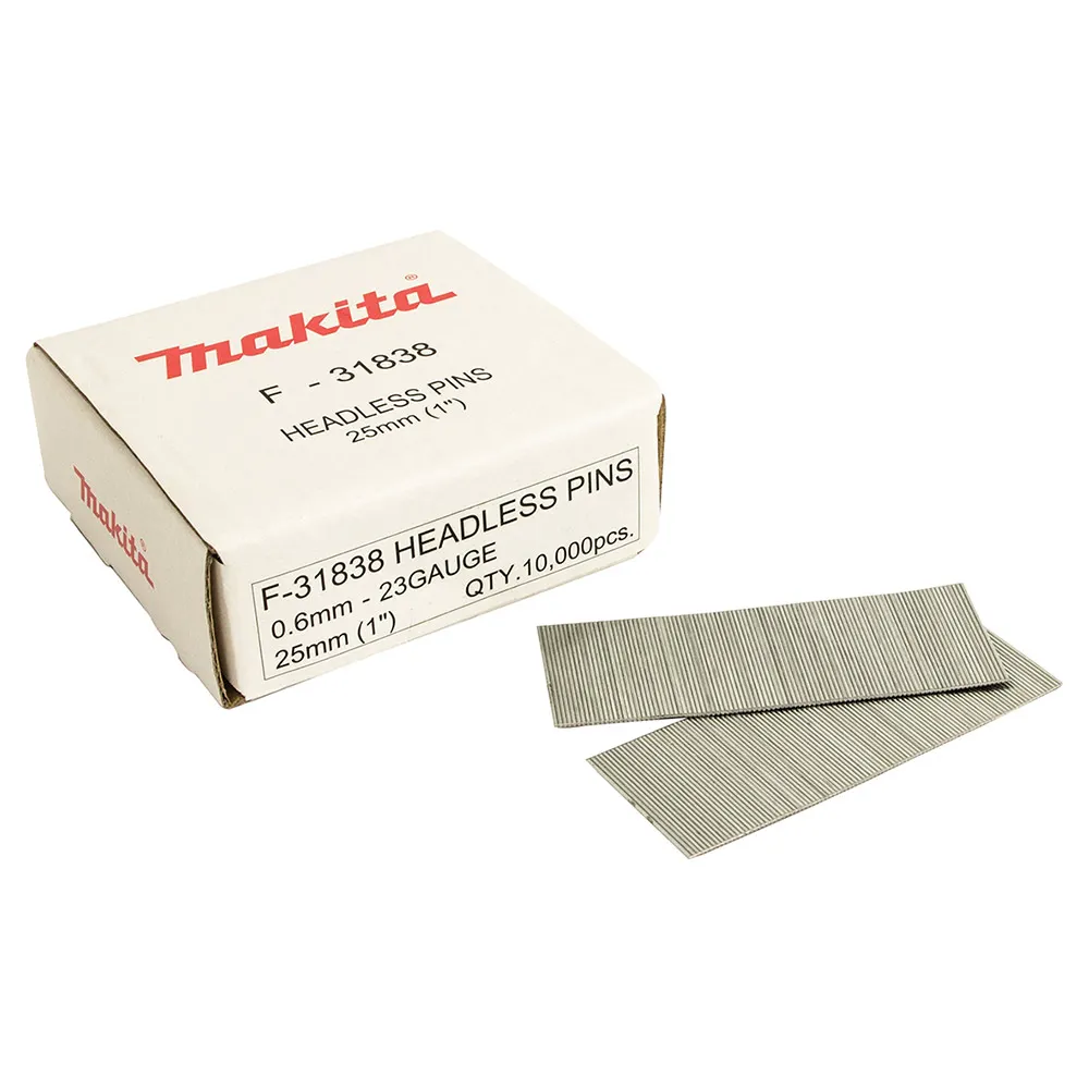 MAKITA 25 x 0.6mm 23GA BR Nail Pin 10000Box PT354D F31838