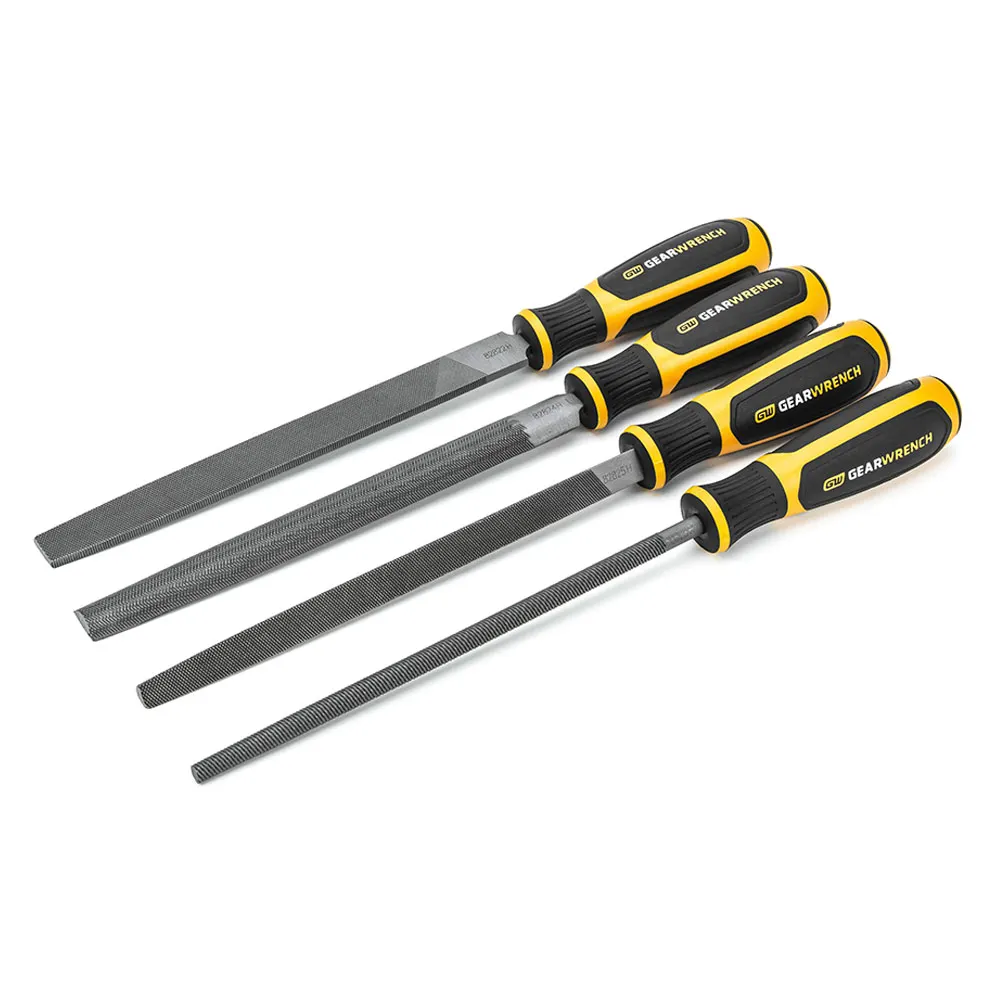 GEARWRENCH 4 Piece 8inch Assorted Bastard File Set 82820H