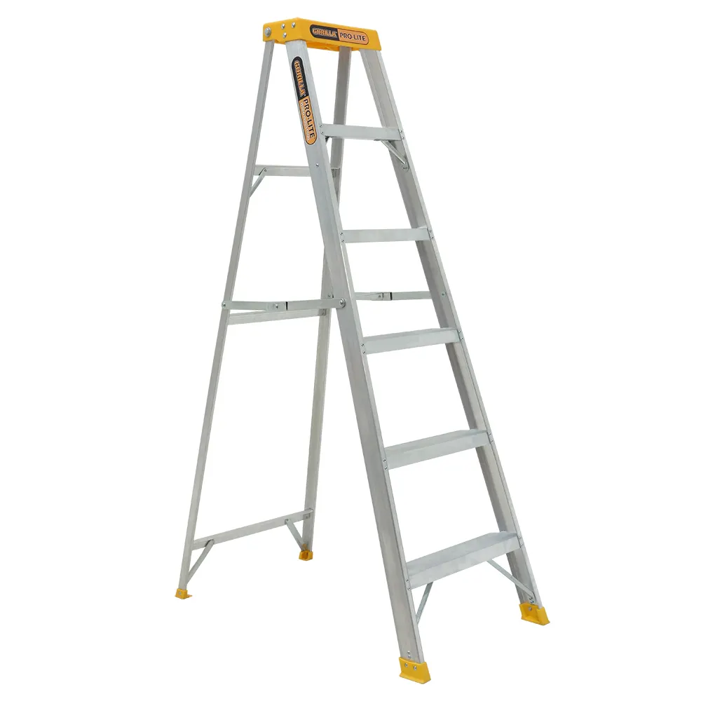 GORILLA 1.8m Pro-Lite 6 Step Aluminium Single Sided Ladder M006-PRO