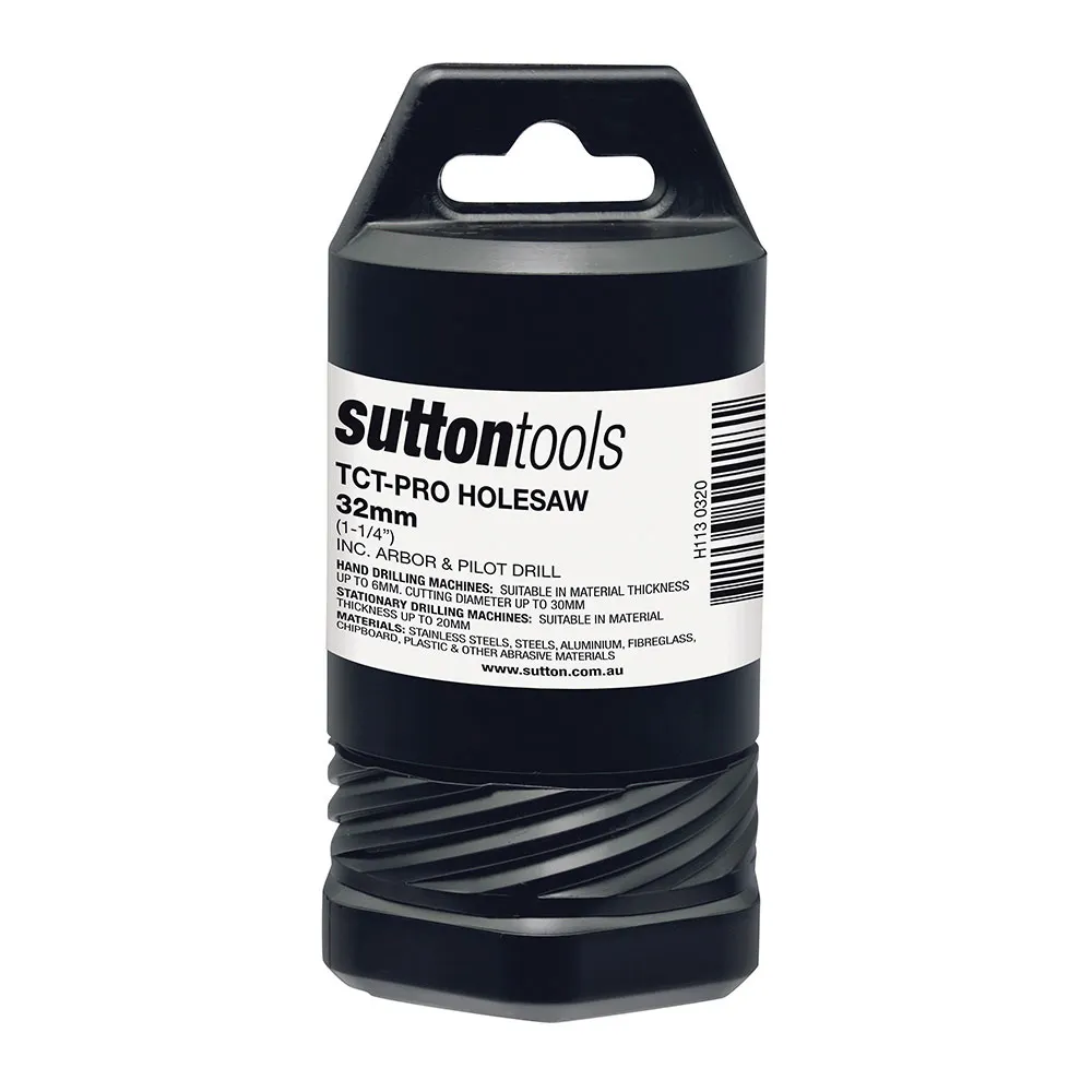 SUTTON 32mm TCT Metal Holesaw w/ Arbor - DEEP CUT H1130320
