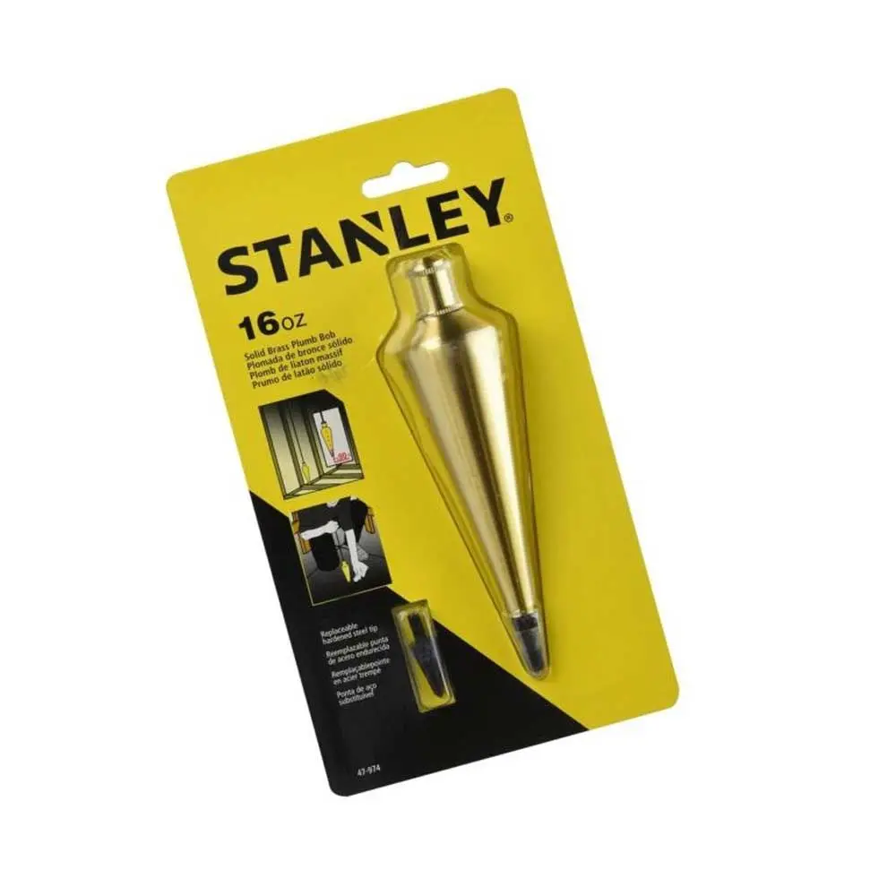STANLEY 450g Brass Plumb Bob 47-974