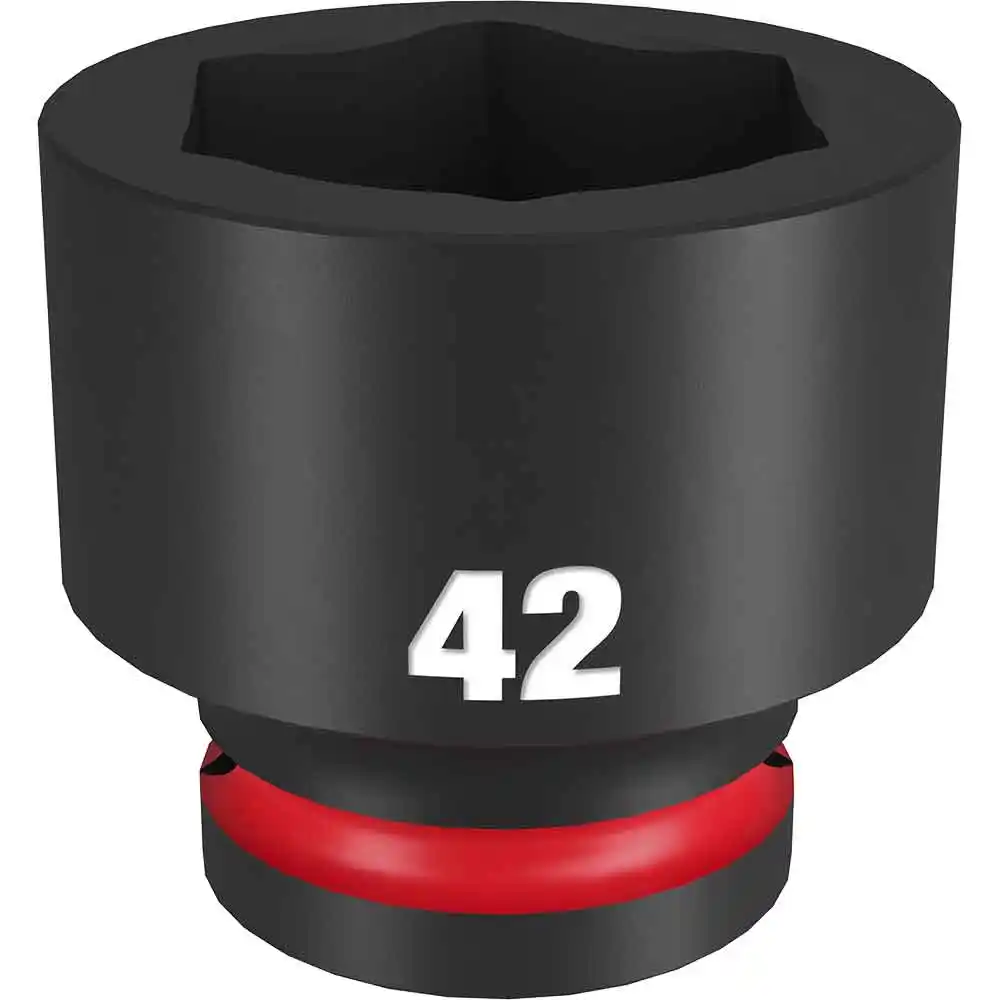 MILWAUKEE SHOCKWAVE 3/4inch Drive 42mm Standard 6 Point Impact Socket 49666380