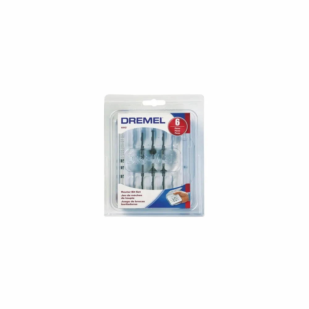 DREMEL 692 Rotary Tool TC Router Bit Set - 6 Piece