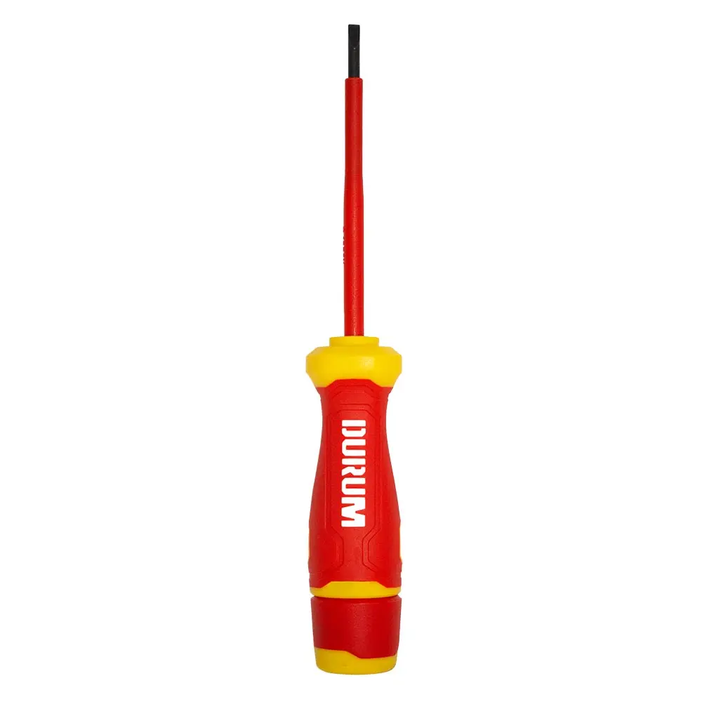 DURUM 4mm X 100mm 1000V VDE Insulated Slot Screwdriver DB9802