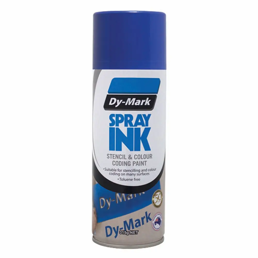 DYMARK 315g Spray Ink Blue Stencil & Colour Coding Paint 39013503