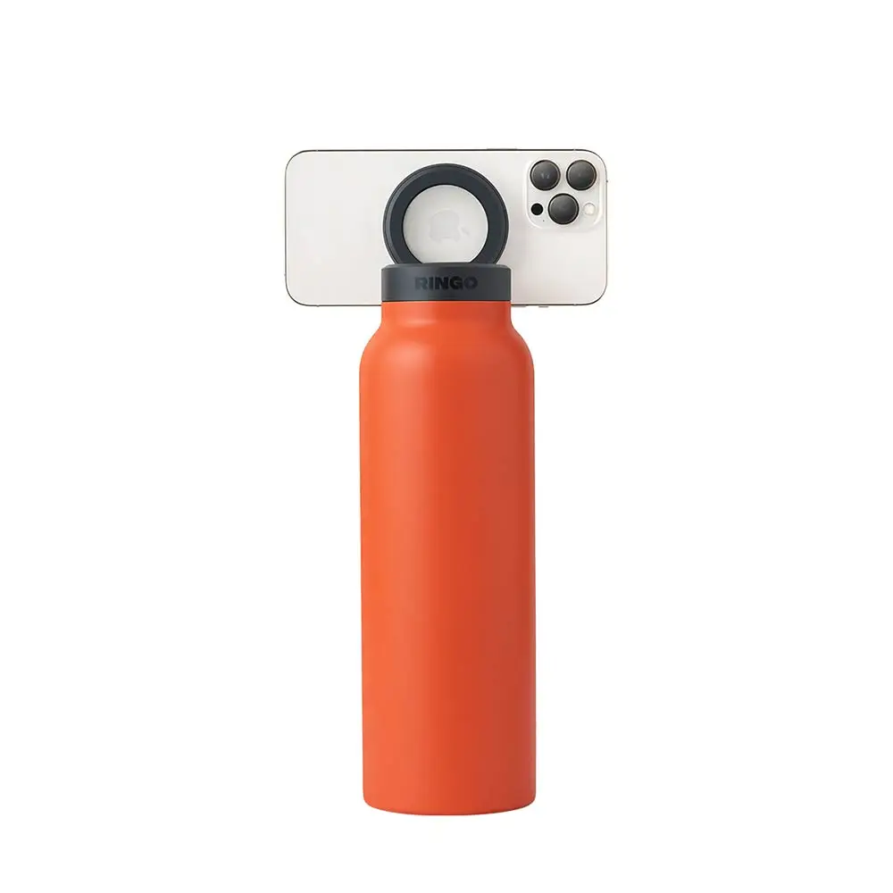 RINGO 950ml (32oz) Water Bottle - with Magnetic Phone Mount - Orange B2OR32LSC1