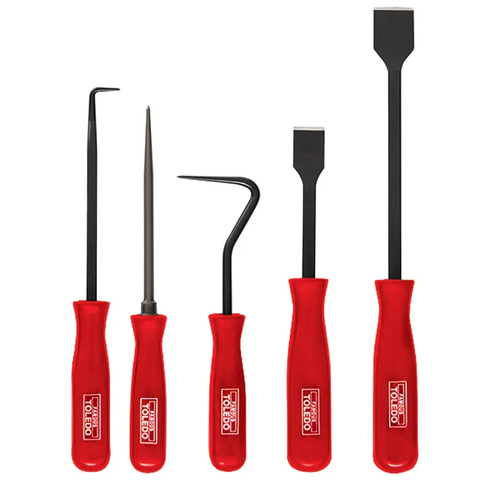 TOLEDO Poly Handle Automotive Scraper & Hook Set - 5 Piece 301008