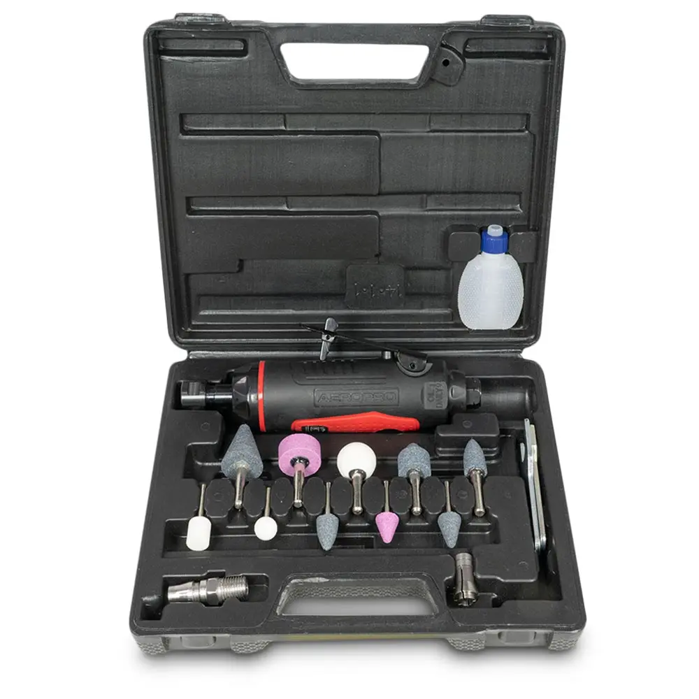 AEROPRO 16 Piece 1/4" Die Grinder Kit RP17814