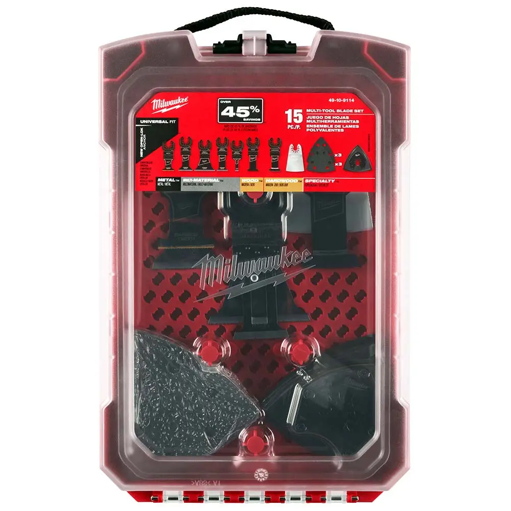 MILWAUKEE OPEN-LOK Multi-Tool Blade Set - 15 Piece 49109114