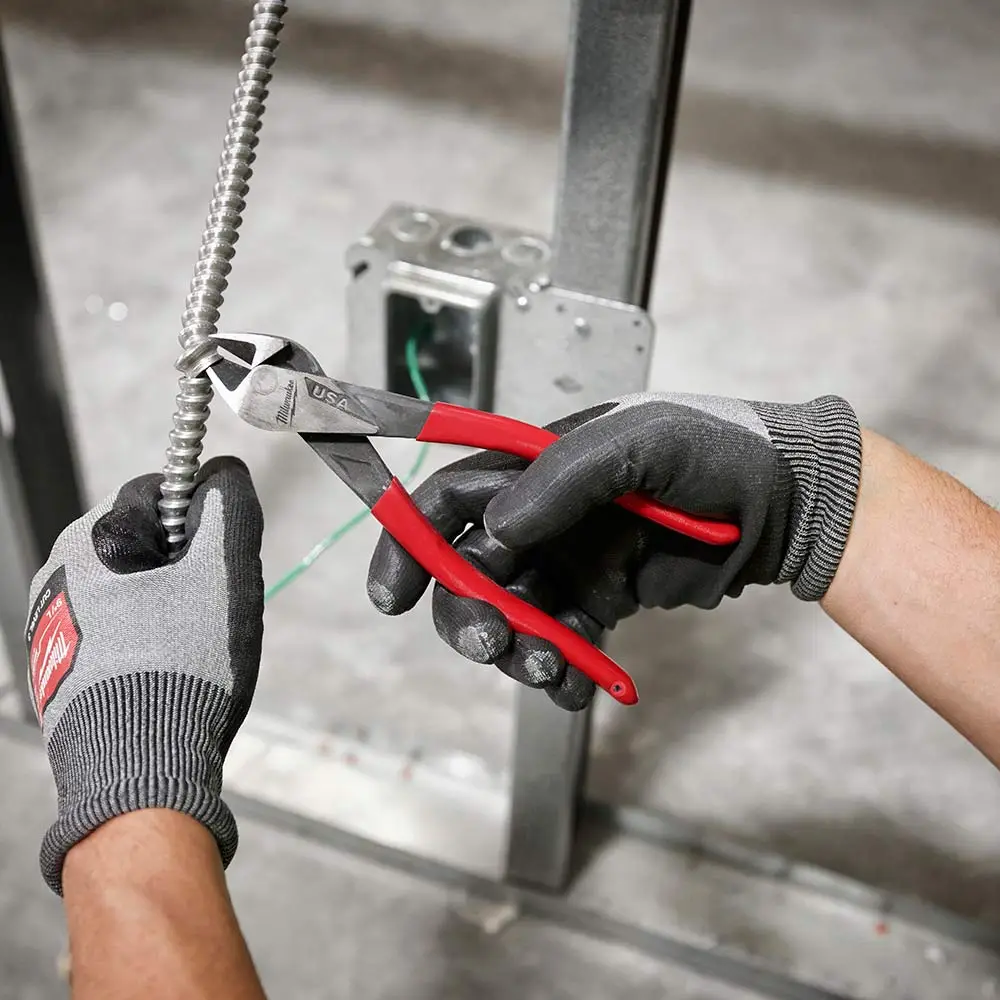 MILWAUKEE 203mm USA Made Plastic Grip Handle Diagonal Cutter Plier MT508