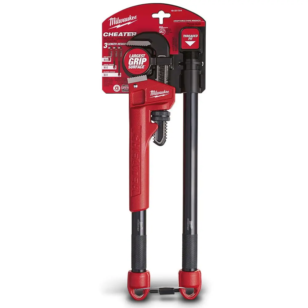 MILWAUKEE 75mm Adjustable Cheater Pipe Wrench 48227314