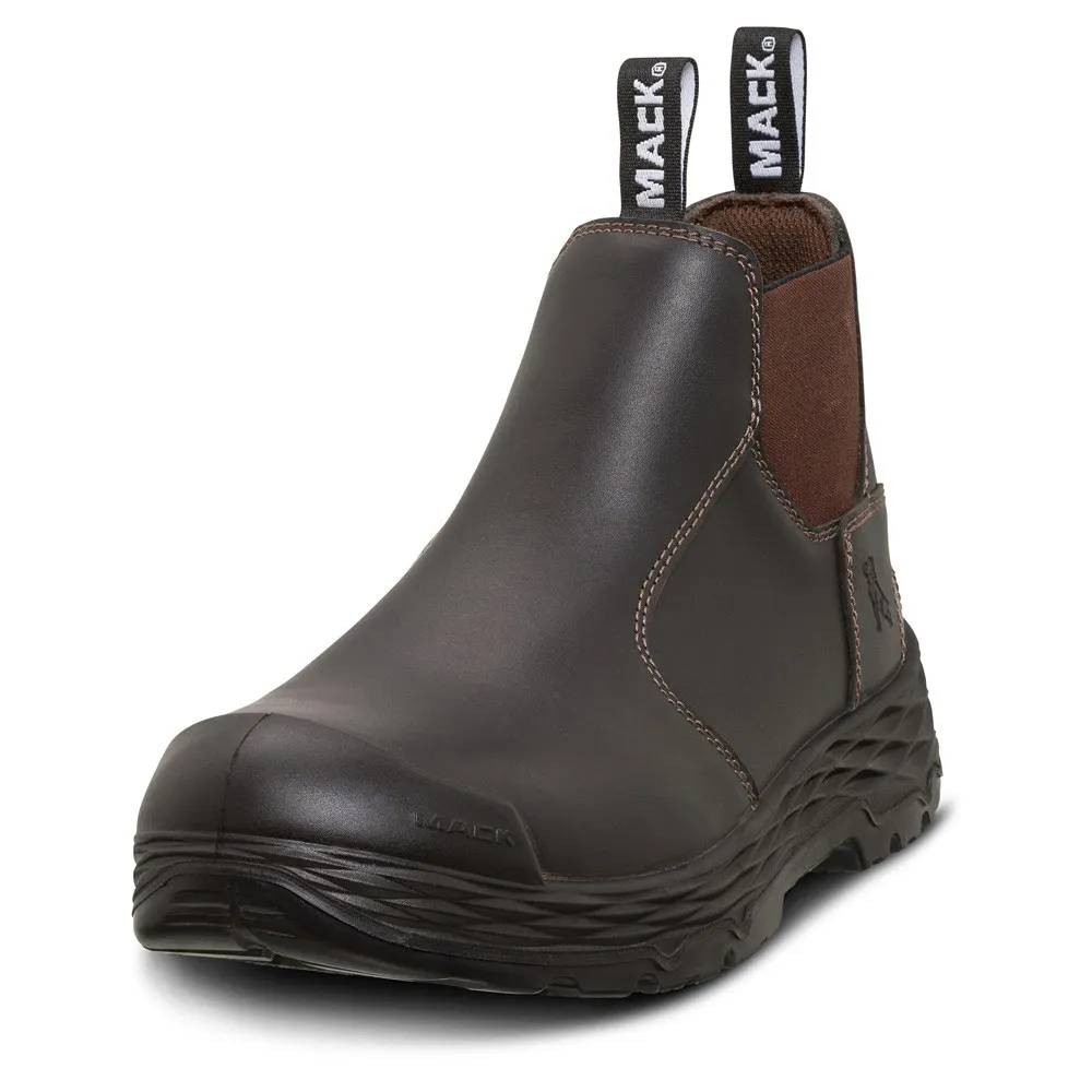 MACK Hub Pull On Safety Boot Claret Unisex - MK0000HUBCLF040