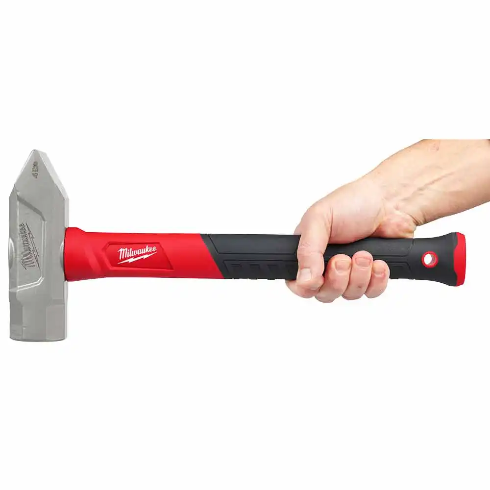 MILWAUKEE 4lb Cross-Peen Fibreglass Rubber Grip Club Hammer 48229315