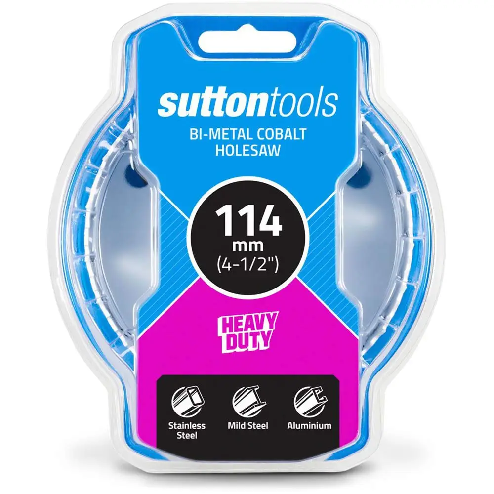 SUTTON 114mm (4.1/2inch) Bi-Metal Cobalt Holesaw