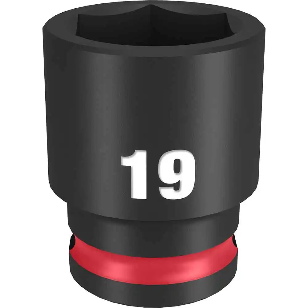 MILWAUKEE SHOCKWAVE 3/8" Drive 19mm Standard 6 Point Impact Socket 49666143