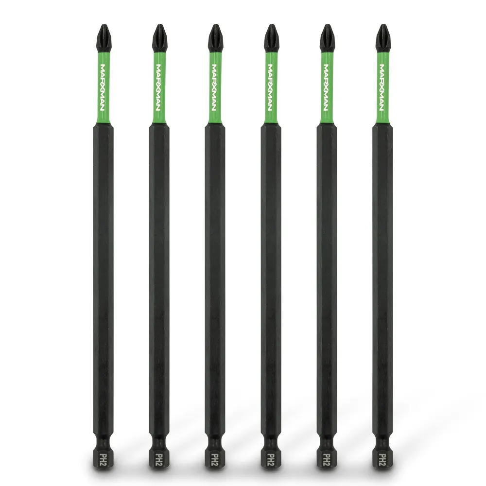 MARXMAN PH2x150mm Phillips Impact Screwdriver Bit - 6 Piece MSDBP21506PC