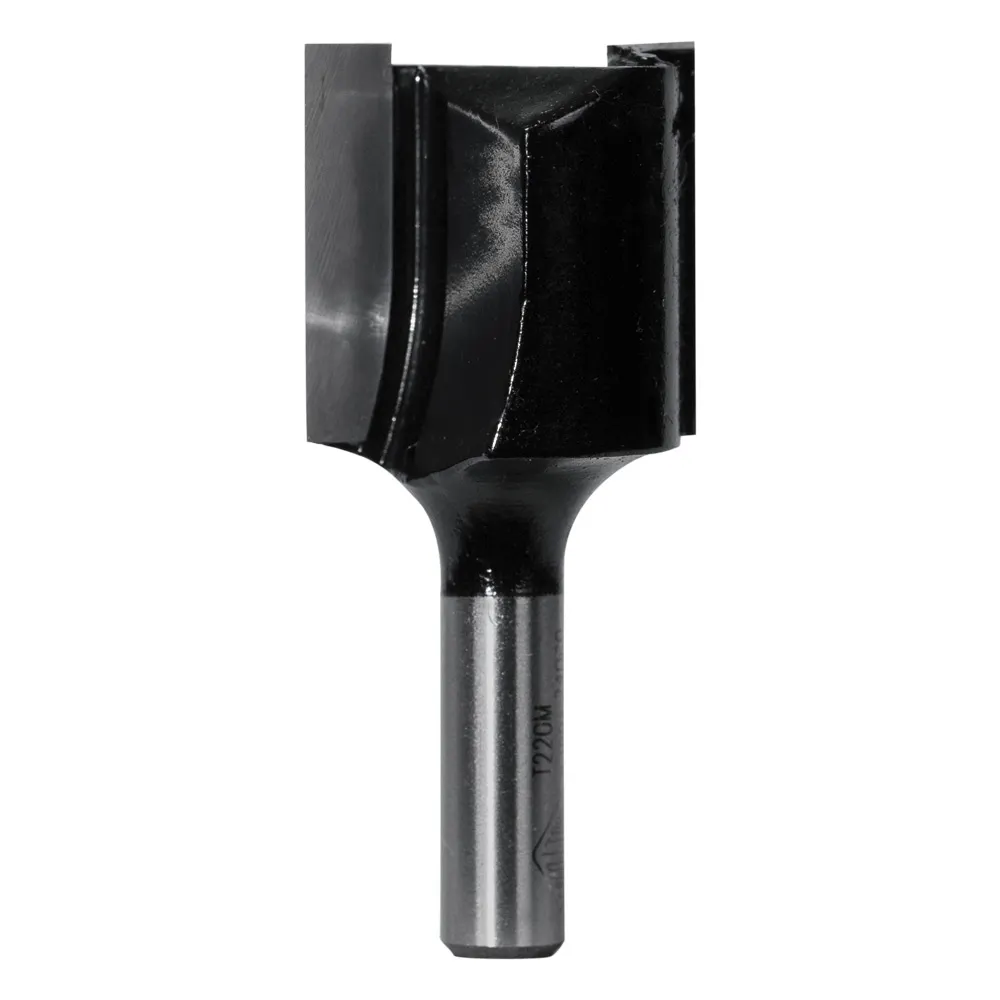 CARBITOOL Router Bit TCT Straight 20mm-Diameter 1/4inch -Shank T 220 M