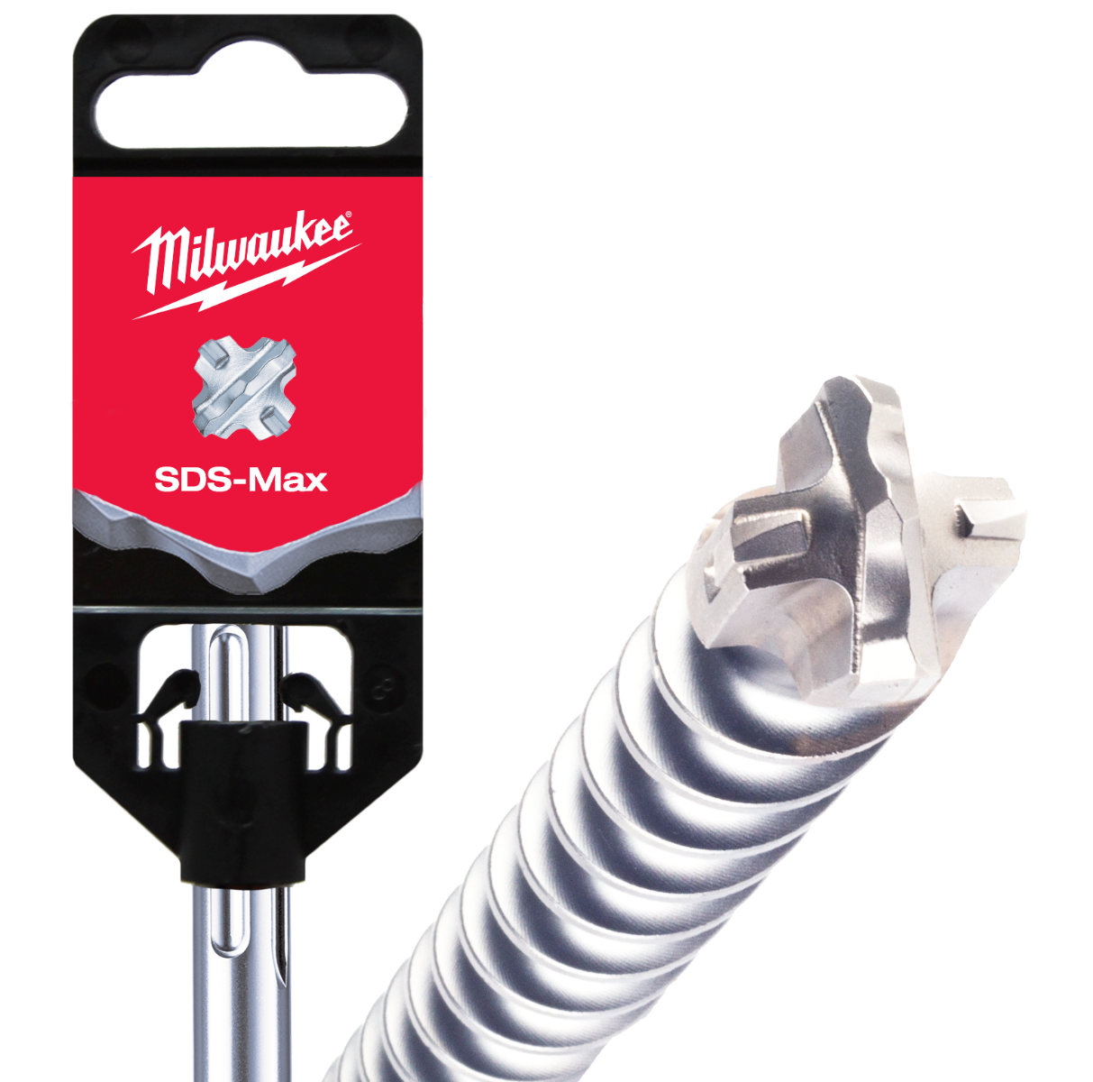 MILWAUKEE 35 x 570mm 4-Cutter SDS-Max TCT Hammer Drill Bit 4932352790