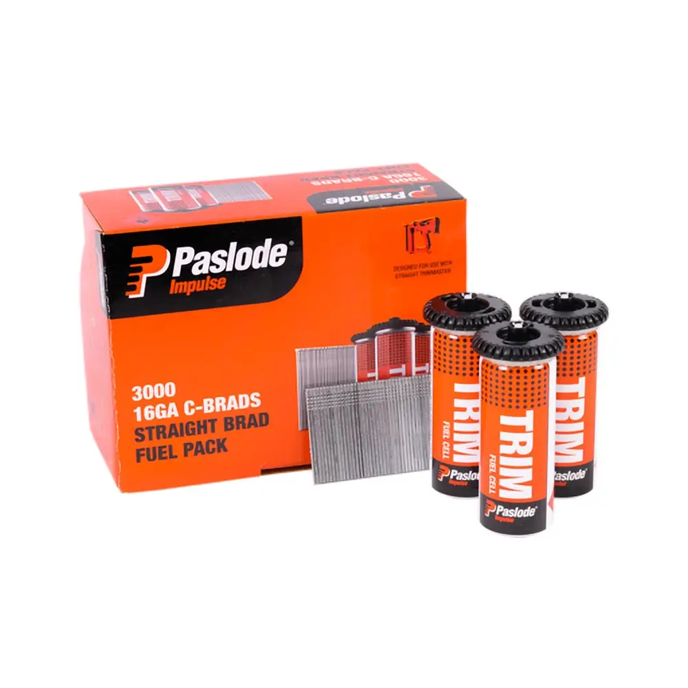 PASLODE 45 x 1.6mm Zinc Plated C45 Impulse Brad with Fuel 3000 pk B20629