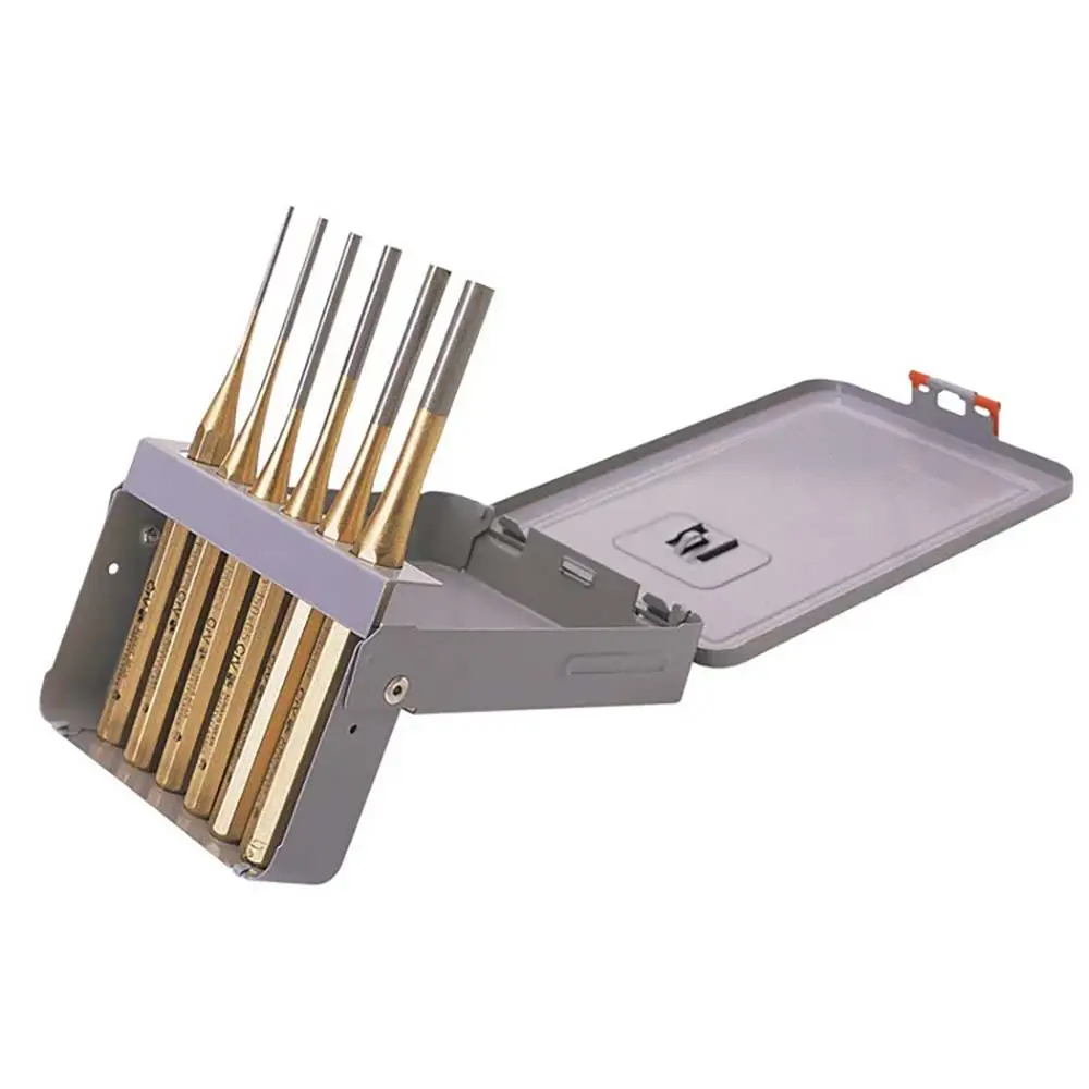 DRAPER Parallel Pin Storage Case Punch Set - 6 Piece 74712