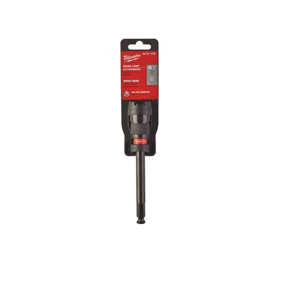 MILWAUKEE 140mm 7/16-Hex Quick-Change Extension Bit - QUIK-LOK 48281030