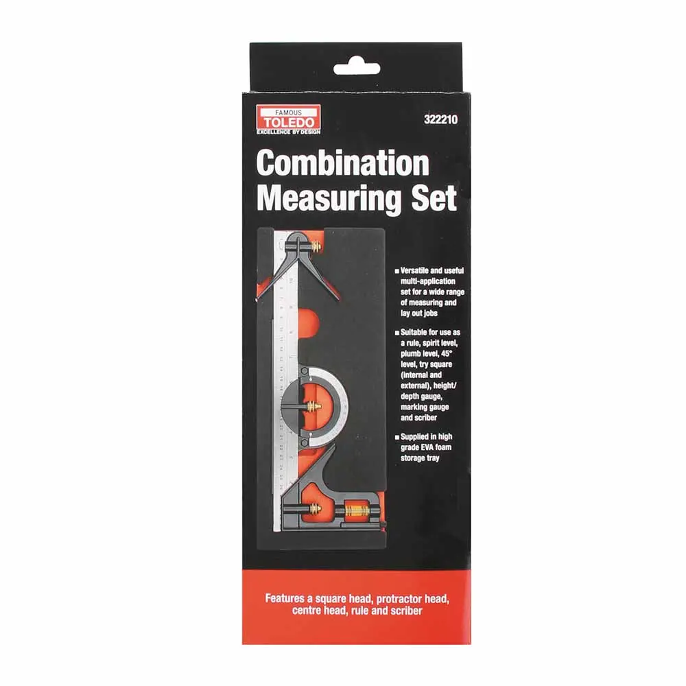 TOLEDO 300mm Combination Square Set 322210