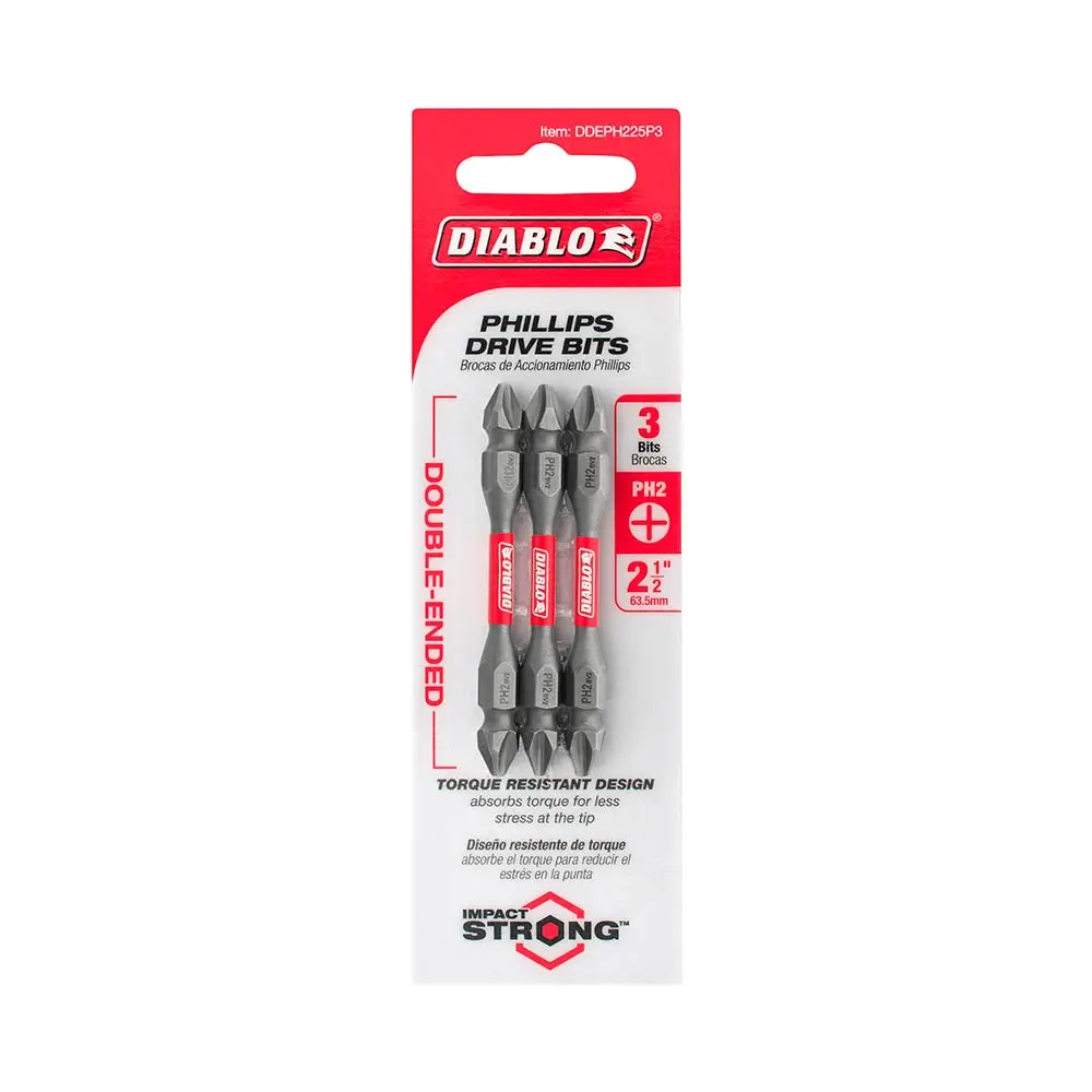 DIABLO PH2 Double Ended Power Screwdriver Bit - 2 Piece 2608F03285