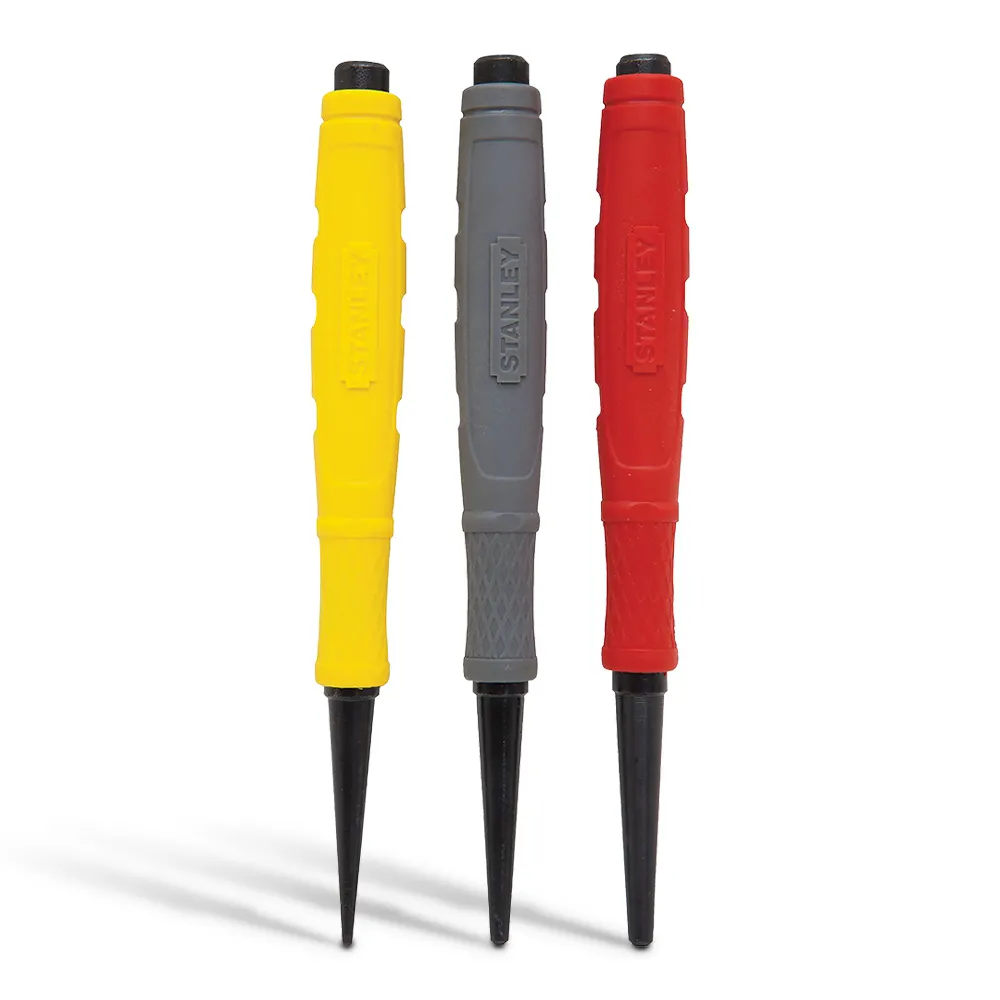 STANLEY Contractor Grade Cushion Grip Nail Punch Set - 3 Piece 58-930