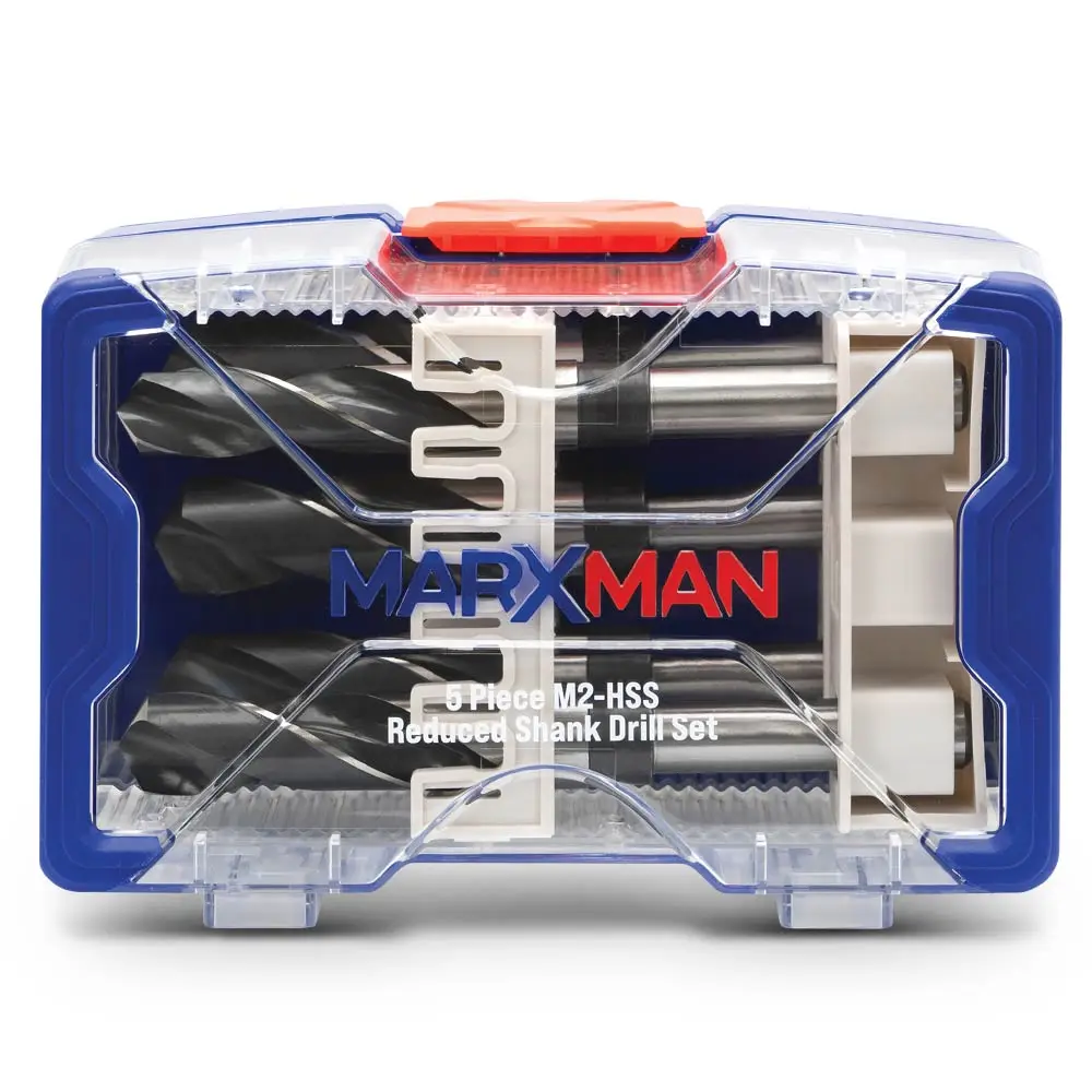 MARXMAN 16-25mm 1/2-Sh HSS Reduced Drill Bit Set - 5 Piece MREDSK5PC