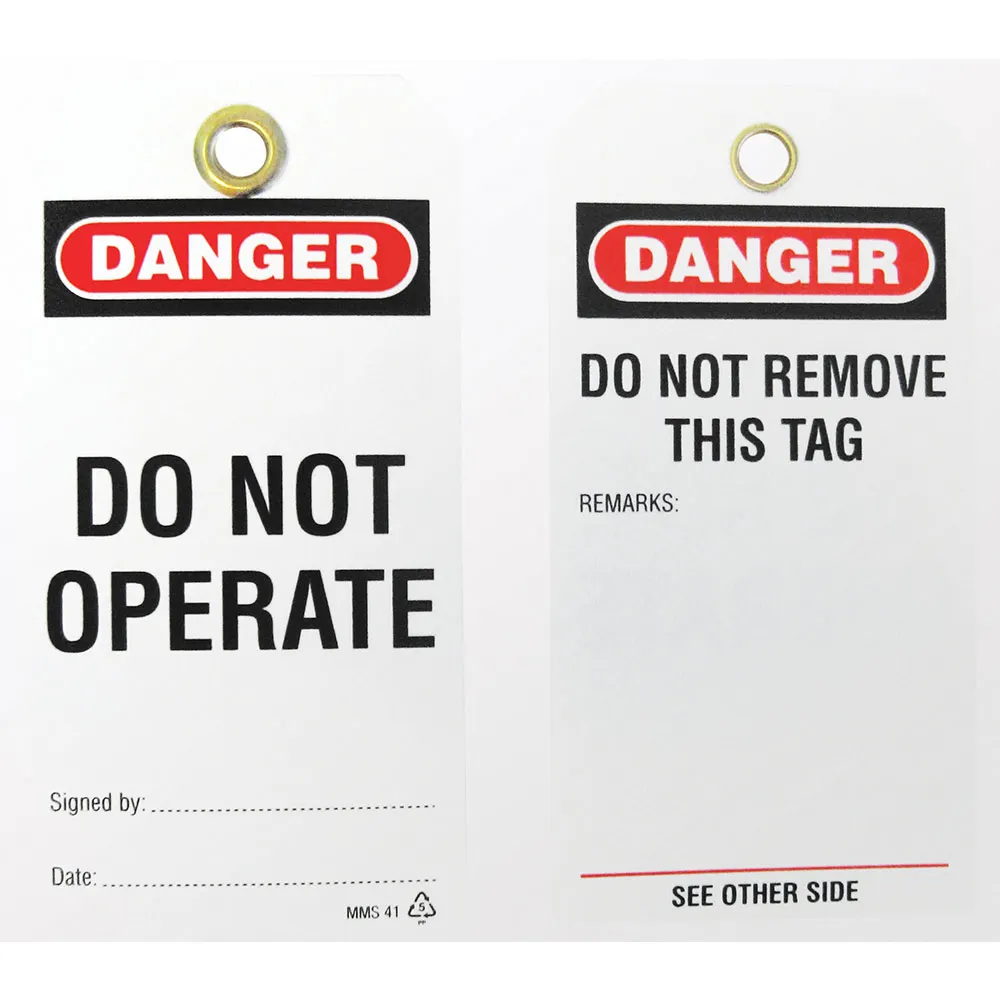 WATTMASTER Lock-Out Test Tag - Do Not Operate - 5 Piece WATWPT-41