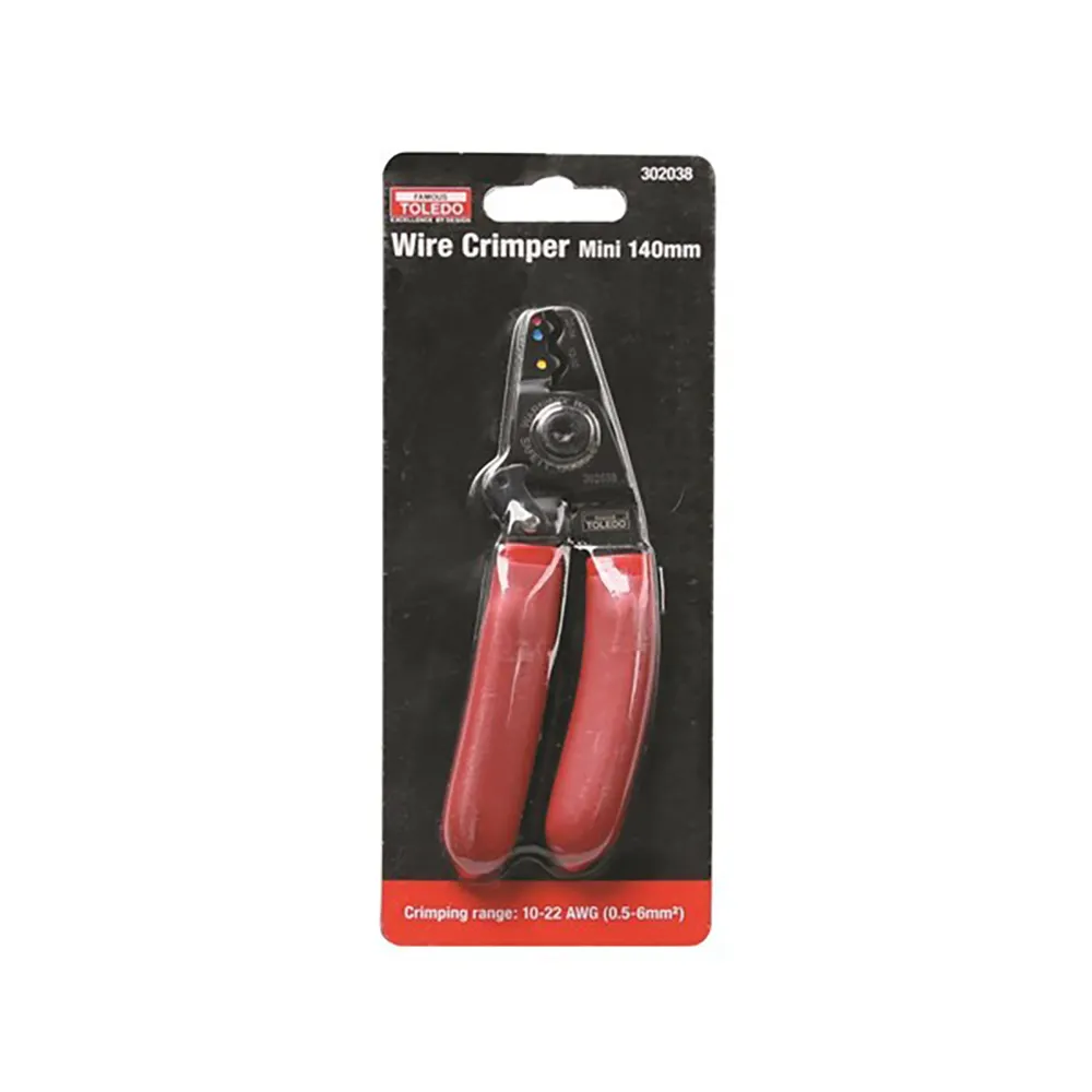 TOLEDO 140mm Mini Wire Crimper 302038