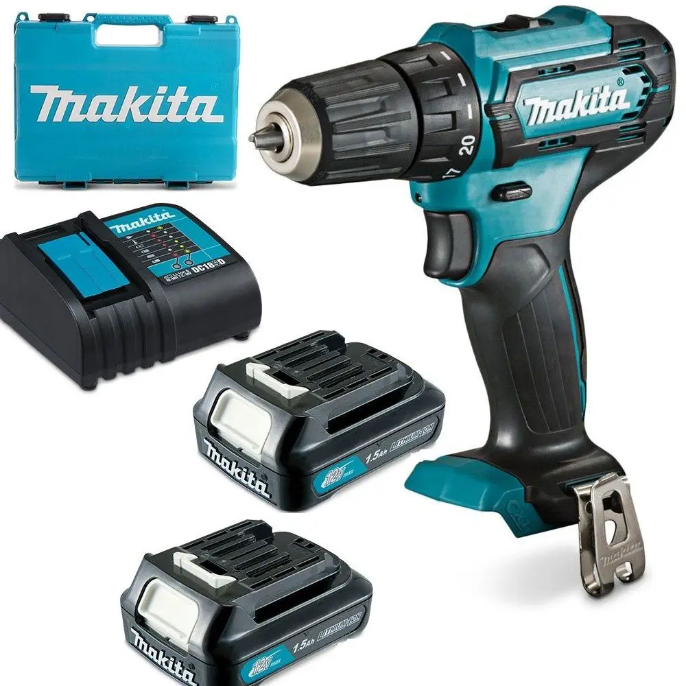 MAKITA 12V 2 x 1.5Ah 3/8inch Driver Drill with Case DF333DWYE