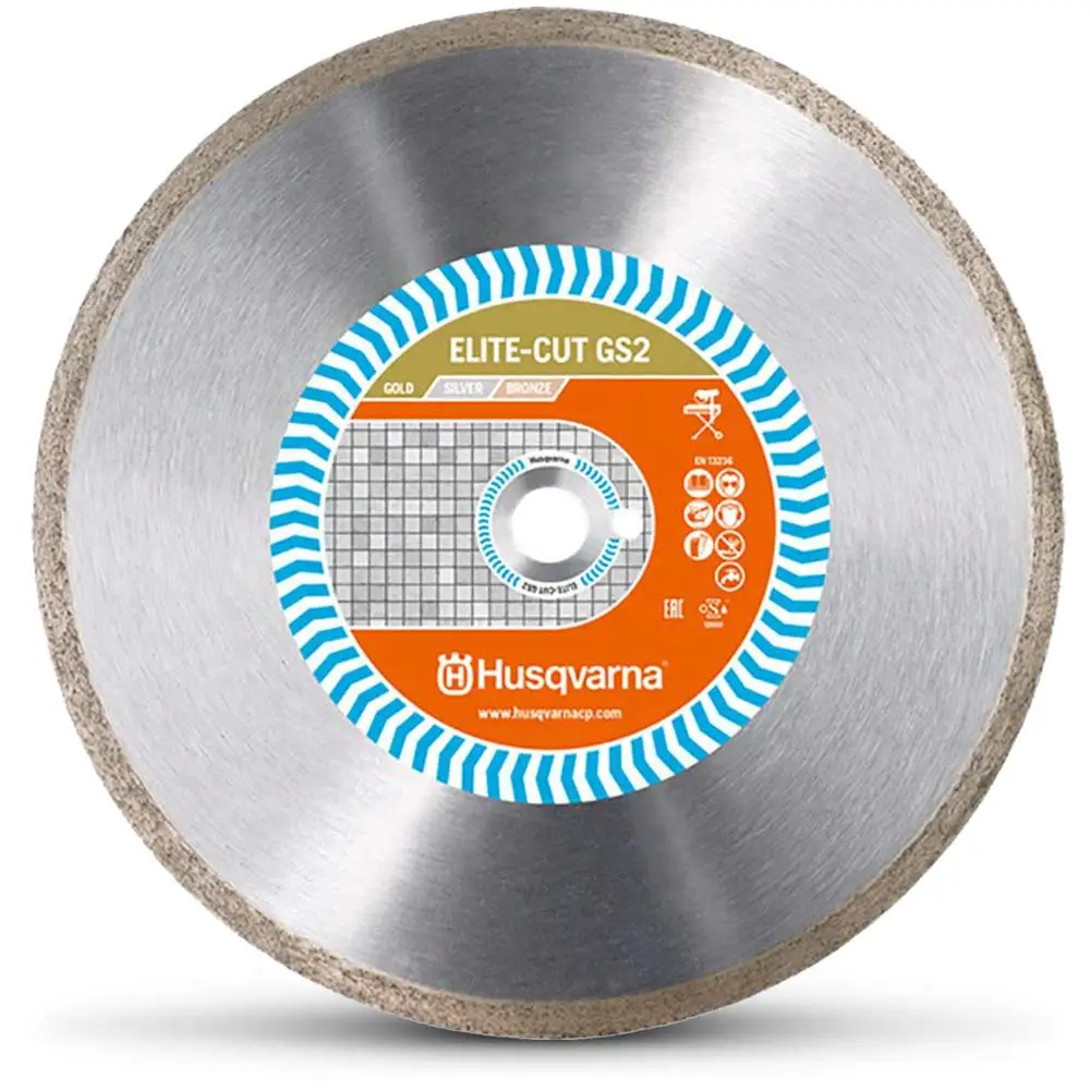 HUSQVARNA 350mm Continuous Rim Diamond Blade for Ceramic Cutting - ELITE-CUT GS2
