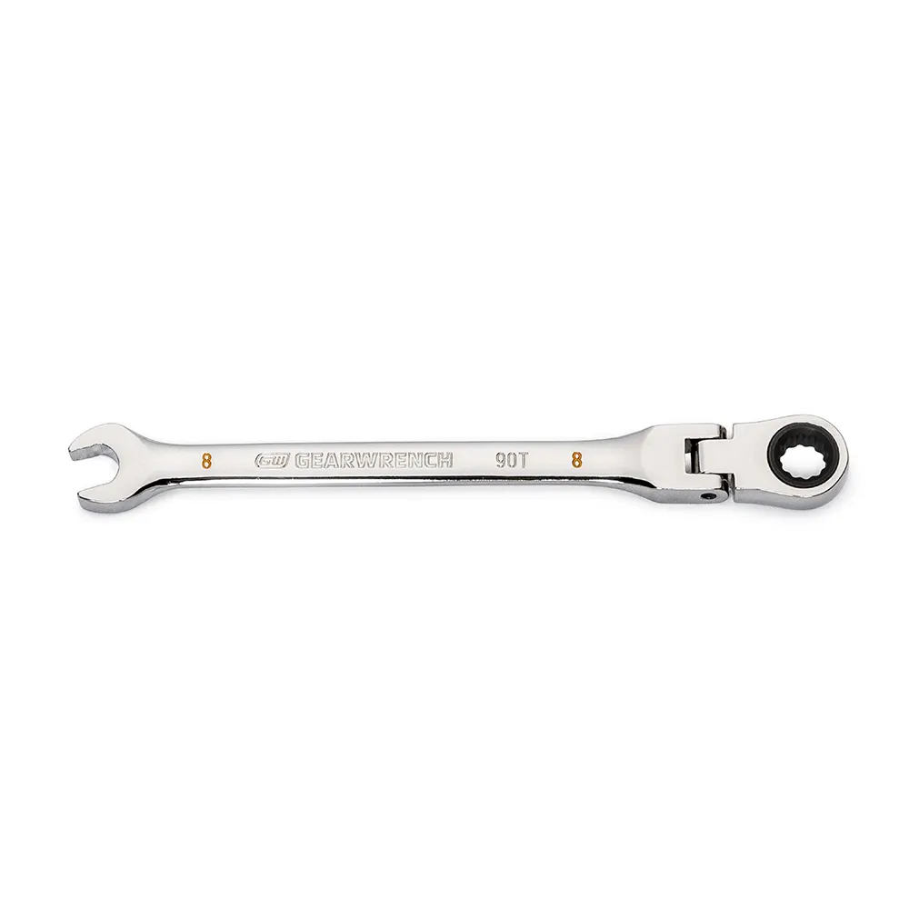 GEARWRENCH 8mm 90T Flexhead Ratcheting Combination Wrench 86708