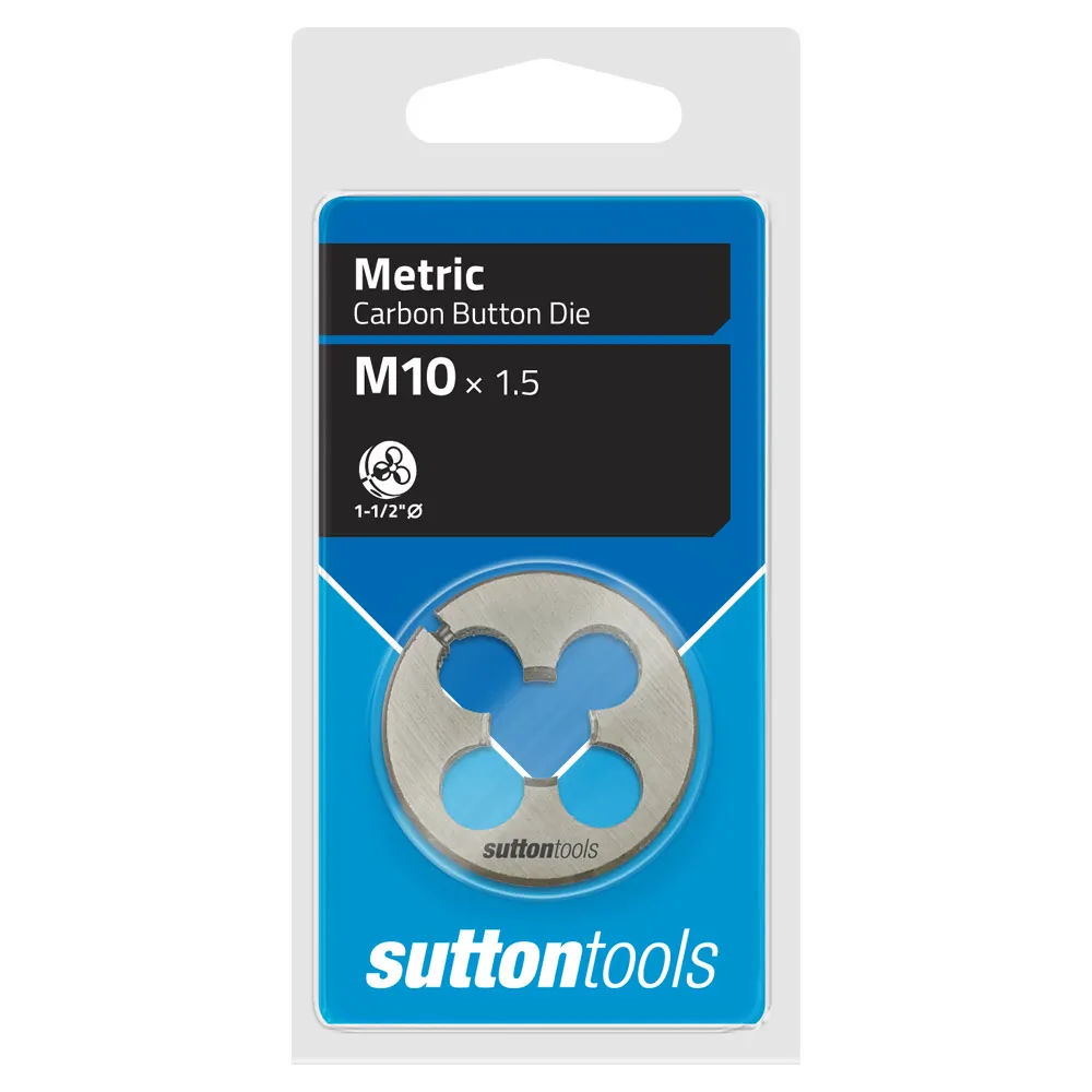 SUTTON M10 x 1.5 1-1/2inch OD Button Die M4011000