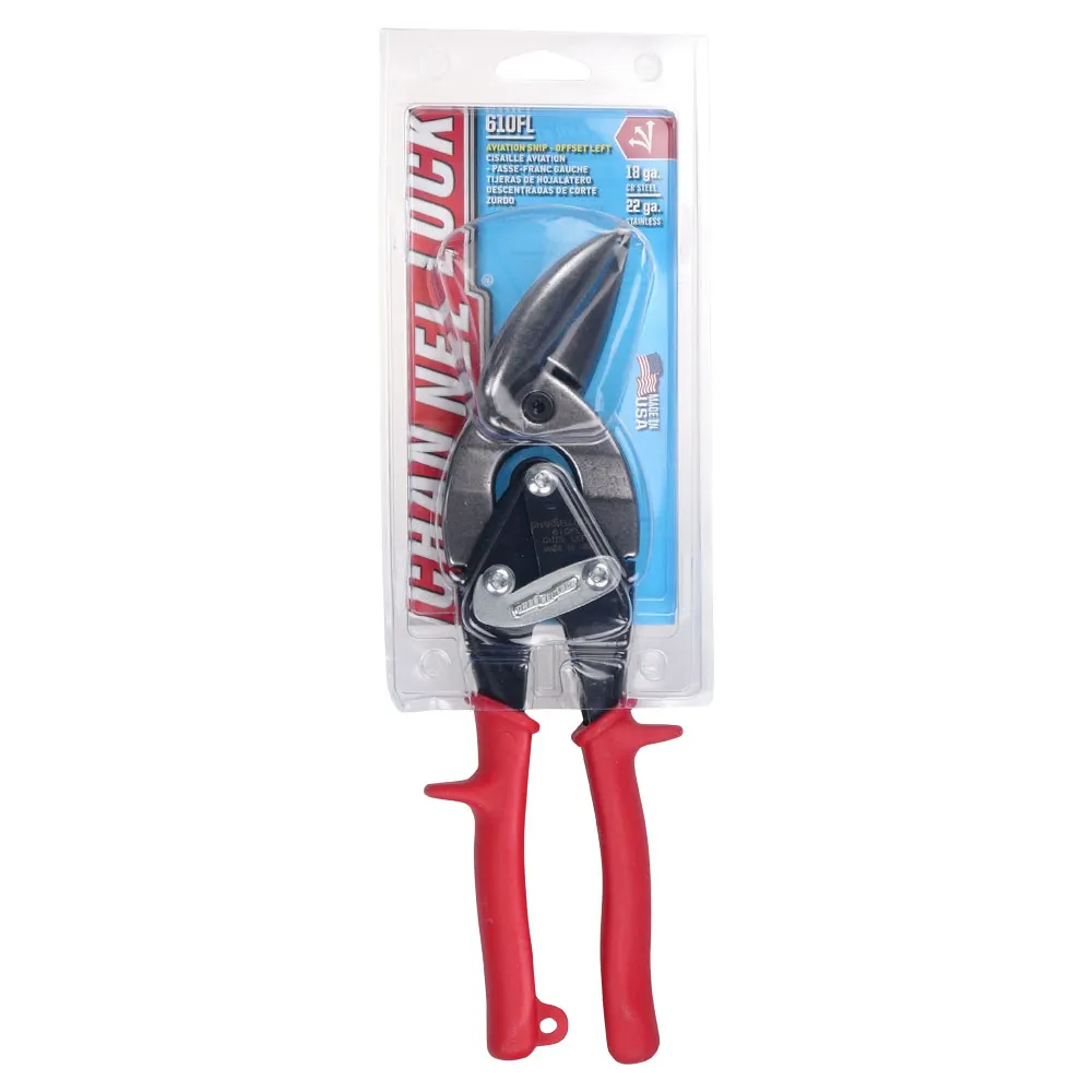 CHANNELLOCK Tinsnip Offset Left Hand Aviation 610FL