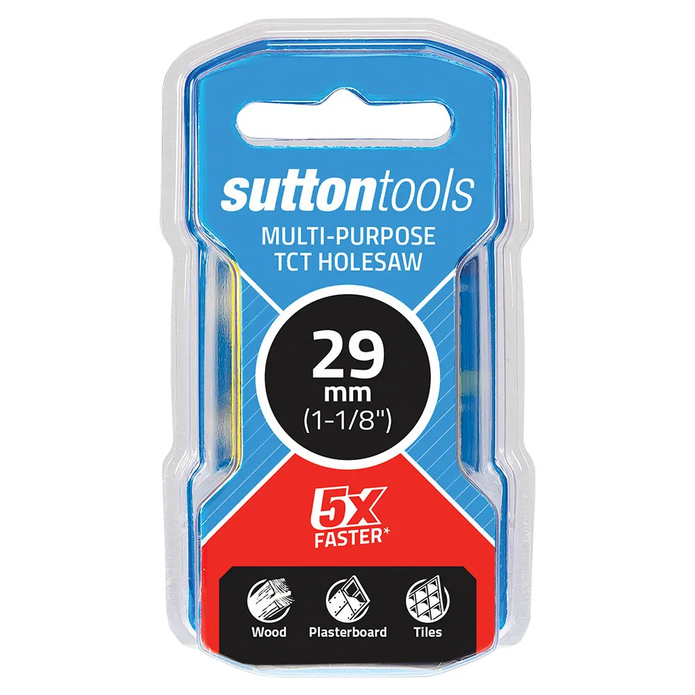 SUTTON 29mm (1-1/8inch) TCT Multi-Purpose Holesaw
