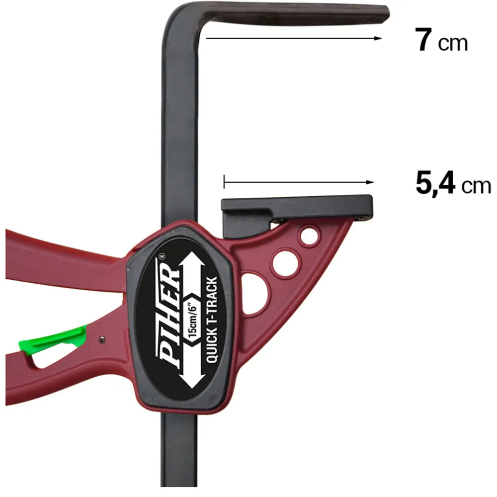 PIHER 150mm T-Track Clamp GP-52101
