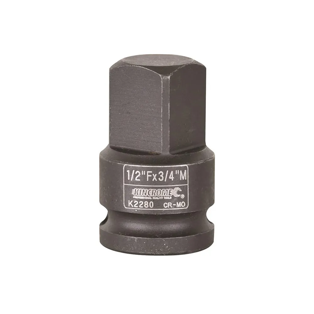 KINCROME 1/2Inch Drive F x 3/4Inch M Impact Socket Adaptor K2280