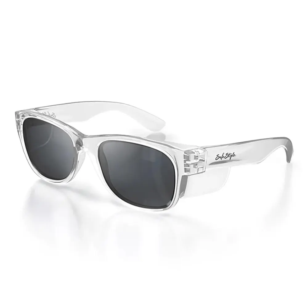 SAFESTYLE Classics Clear Frame Polarised UV400 Lens Safety Glasses CCP100