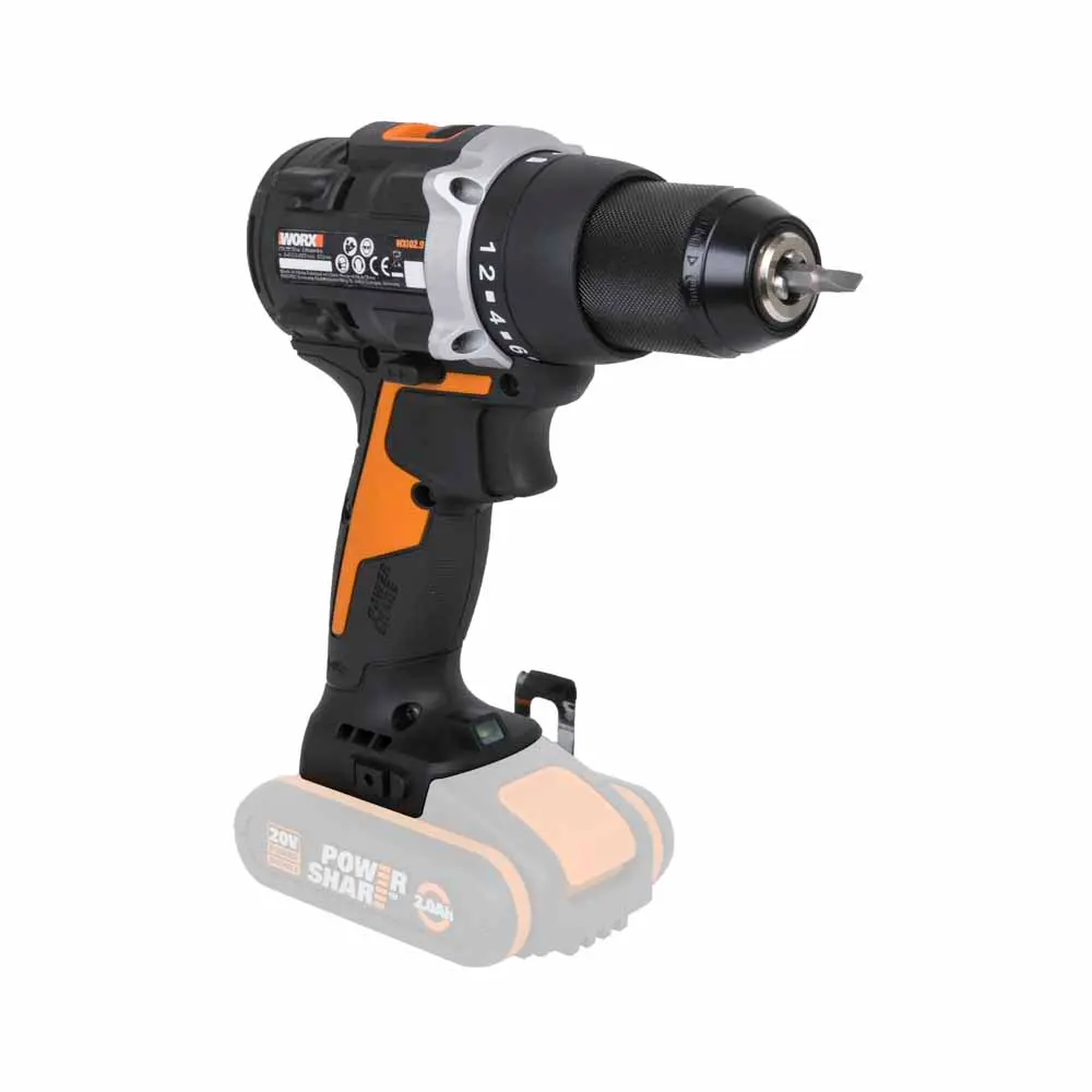 WORX 20V Brushless 13mm Driver Drill Skin WX102.9