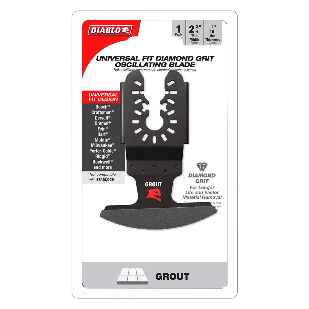 DIABLO 70mm Universal Fit Diamond Grit Multi-Tool Blade For Grout 2608F02294