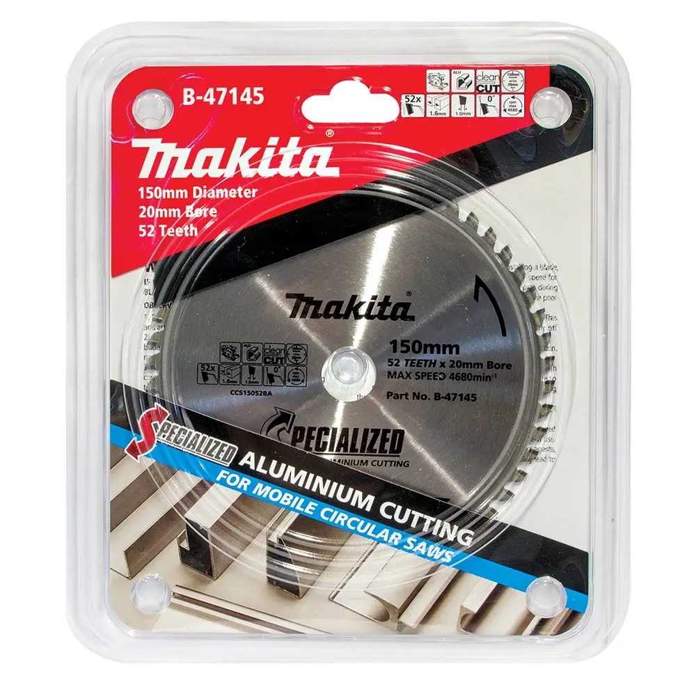 MAKITA 150mm 52T TCT Circular Saw Blade for Aluminium Cutting - SPECIALIZED B-47145