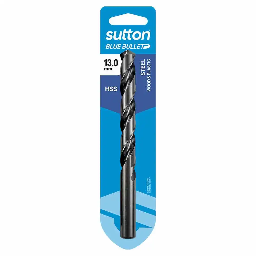 SUTTON 13 x 151mm HSS Blue Bullet Card Jobber Metal Drill Bit D102H1300