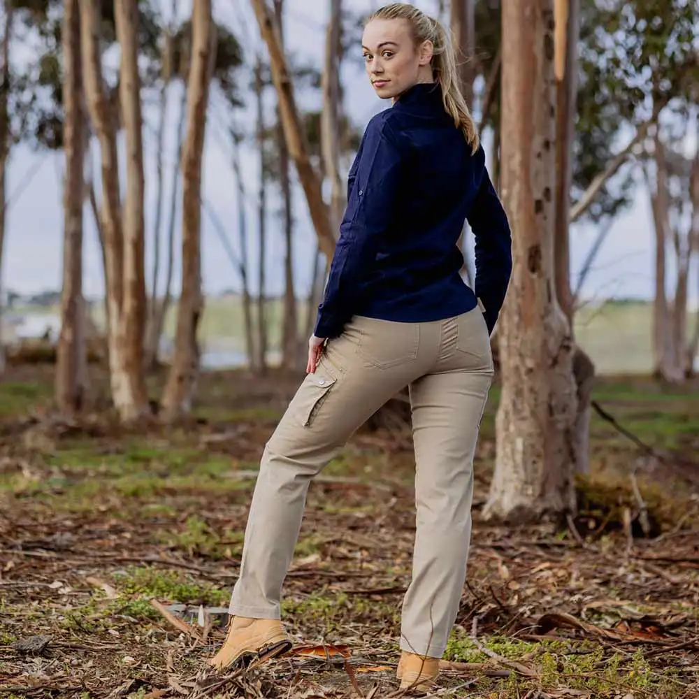 GREEN HIP Mid Rise Pants Give Cargo Khaki P-GCAR-K 06