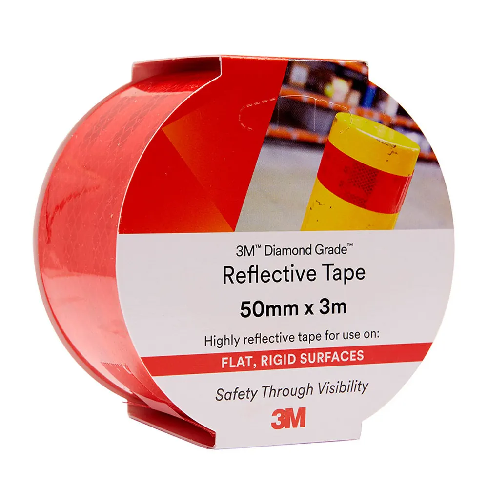 3M 50mm x 3m Red Reflective Tape